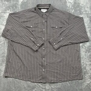 Poncho Western The Camino Men's Long Sleeve Shirt Starry Charcoal Haze Size 3XL